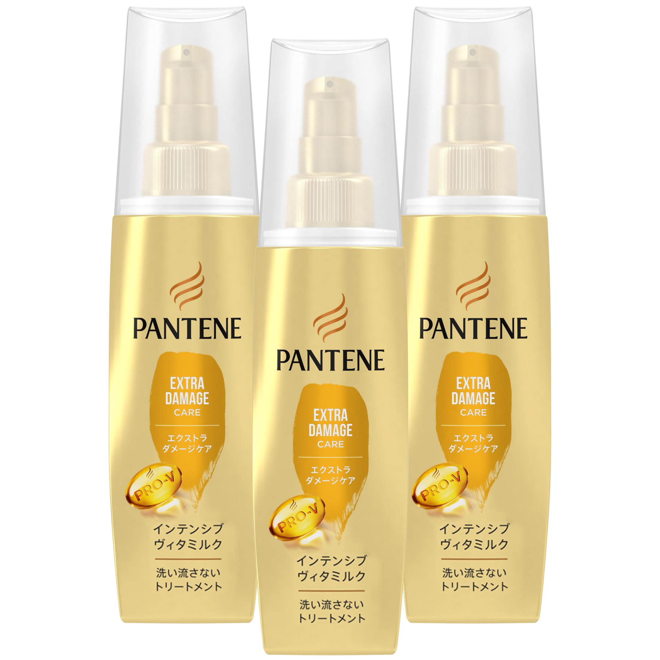 

(Discontinued in March 2024) Pantene Leave-in Treatment, 100mL x 3, Extra Damage Care, Intensive Vita Milk