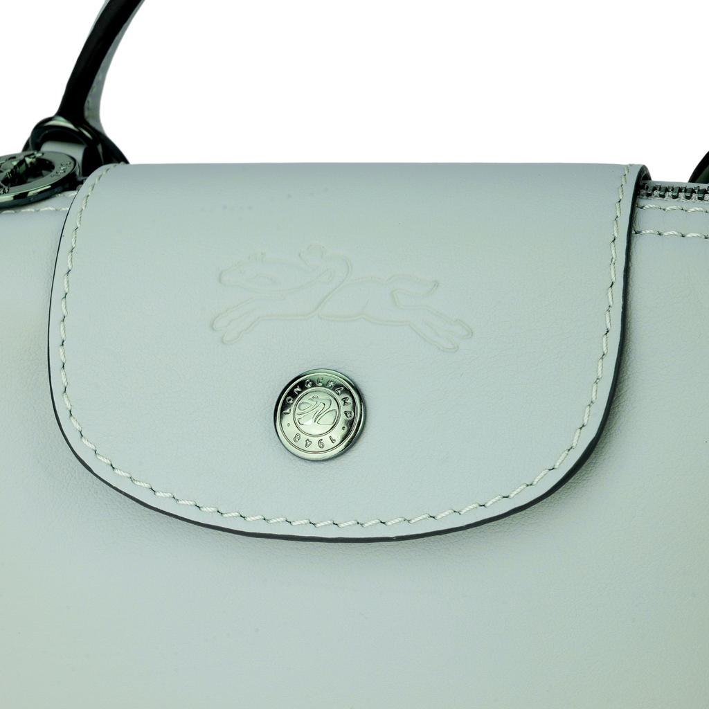 Longchamp Le Pliage Xtra Embossed Logo Detachable Adjustable Shoulder Strap Leather Mini Shoulder Crossbody Bag Women Handbags Moss-Green 34205987M07