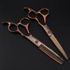 6.0 Inch Bronze Gold, Hair Scissors, Hair Scissors, Tooth Scissors, Bangs Scissors, Tooth Scissors, Thin