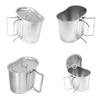 Stainless Steel Cup Camping Cup Water Coffee Mug Stainless Steel Cup Outdoor Cup with Lid for Camping Hiking and Picnics