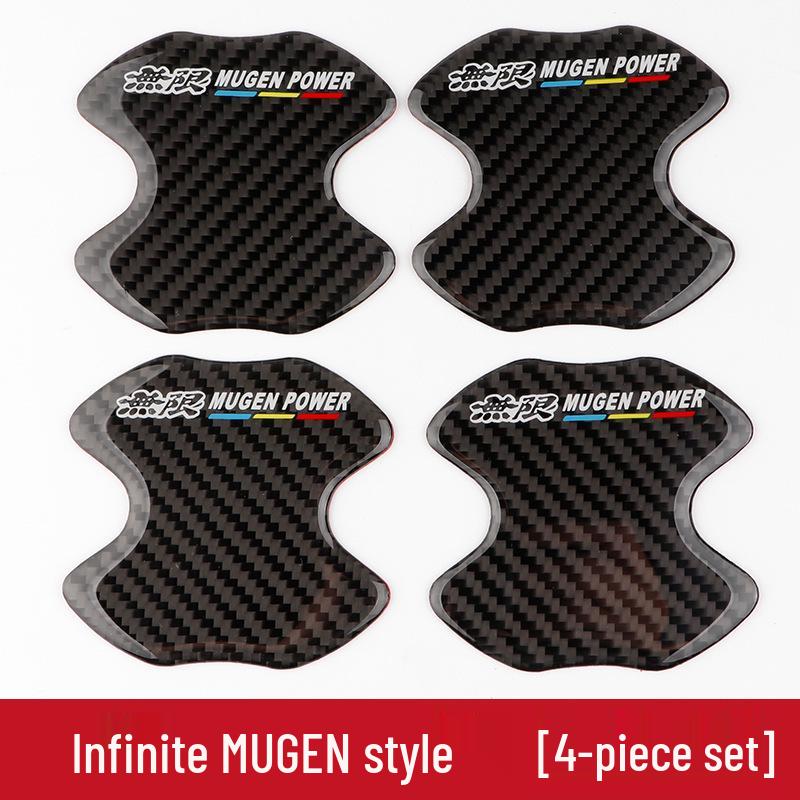 Hot Seller: Trendy Unlimited Carbon Fiber Car Anti-Scratch Door Bowl Sticker
