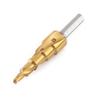 4mm-12mm HSS Step Drill Bit Spiral Flute Step Drill Bits Stepped Cone Drill Bit  Drilling Tool