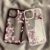Cherry Blossom Transparent Phone Case For iPhone 17 Air 16 15 13 12 11 Pro Max Pro Plus Protective Antii-Scratch Funda Cover