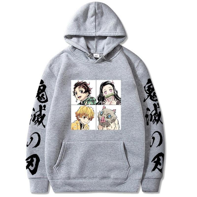 Japanese Animation Hoodie Men Women Sweatshirt Print Unisex Streetwear Hip Hop Style Autumn Winter Fashion Clothes
