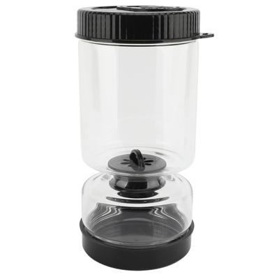 Filtered Pickle Jar Glass Leakage Proof Juice Separator Pickle Juicer Kitchen Supplies Black