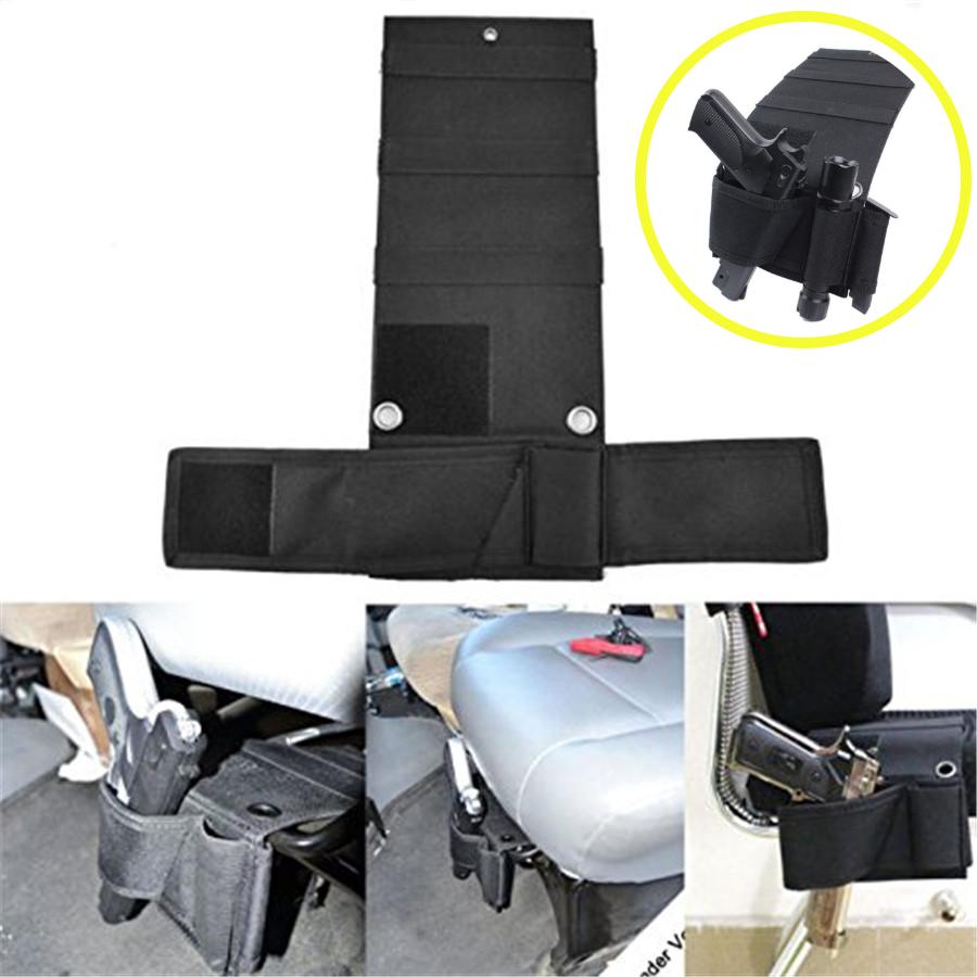 Anti-Slip Car Seat Pistol Holder Handgun Holster Under Mattress Bedside Gun Case