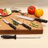Premium High-Carbon Stainless Steel Kitchen Knife Set, 4-Pieces (with Sharpener), Silver