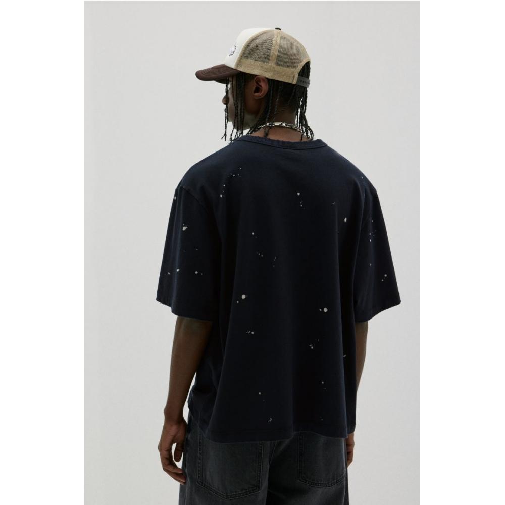 H M Oversized FiT PrinTed T sHirT Black doTs