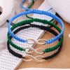 2 Pcs Adjustable Braided Ropes Figure 8 for Infinity Love Bracelets Couples Set