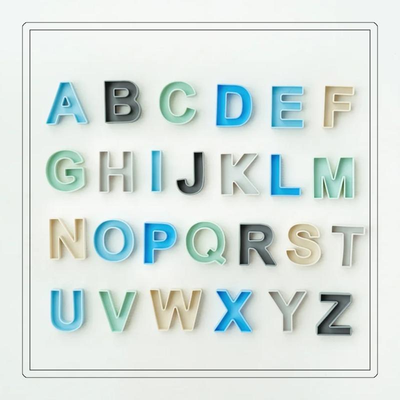 Educational Silicone Blocks Bath Toy Set 26 Letters For Children Soft Blocks Fun for Preschoolers Learning