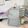 Schoolbag Japanese junior high school student schoolbag female ins Mori versatile high school student backpack canvas large capacity simple backpack