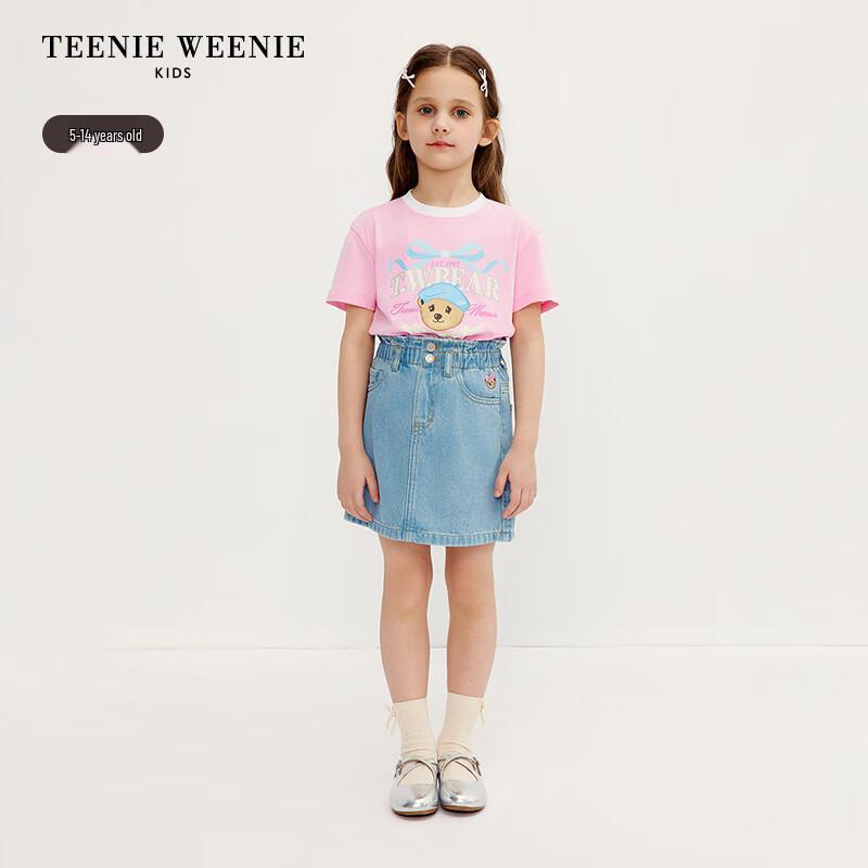 Teenie Weenie Kids Girl s Bubble Waist Denim Skirt 160