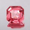 Natural Padparadscha Sapphire Asscher Cut Certified Loose Gemstone
