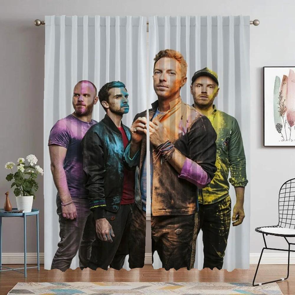 Coldplay Tulle for Bedroom Home Interior Curtains for Camera Curtains Child Room Partition Blackout Curtain Halloween Decoration