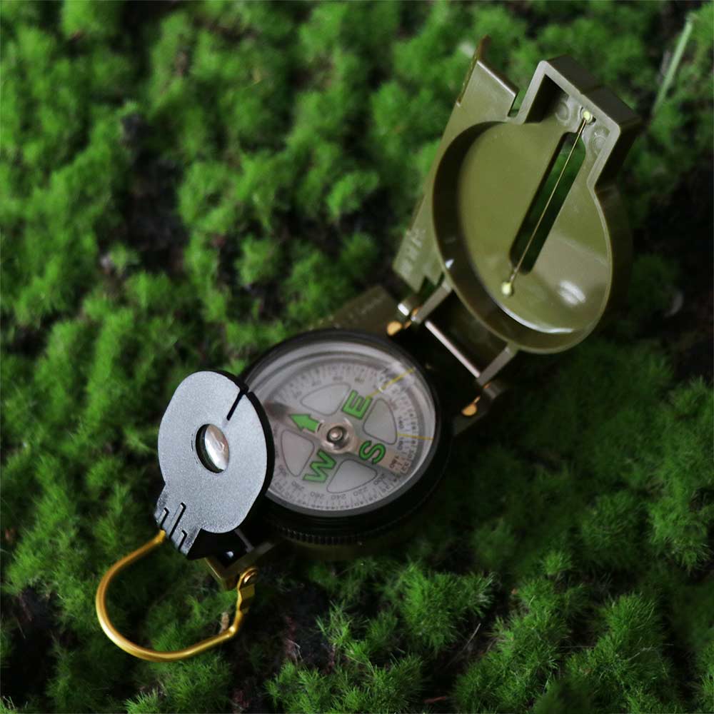 Aluminum Zinc Zinc Alloy Outdoor Compass Metal Construction Camping Compass Professional Compass Survival