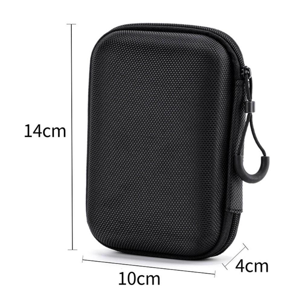 New Hard Shell EVA Storage Box Black Portable Pouch Carrying Bag Mini Zipper Earphone Case for Earphone