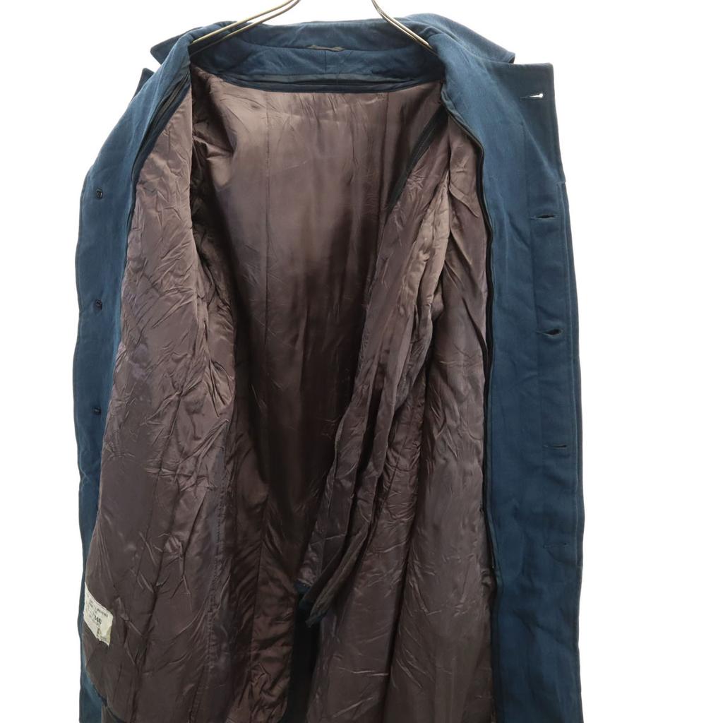 Canadian Army Old All-Weather Coat Stainless Collar Coat Blue With Liner Men's Used