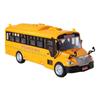 1 Set Bus Car Toy 1:30 Inertia Sliding Campus Bus Car Model Simulation Sound And Light Music Educational Toys Children'S Gift