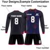 Kit de camisas personalizadas masculinas meninas com número de nome camisas de futebol personalizadas para meninos terno de treinamento