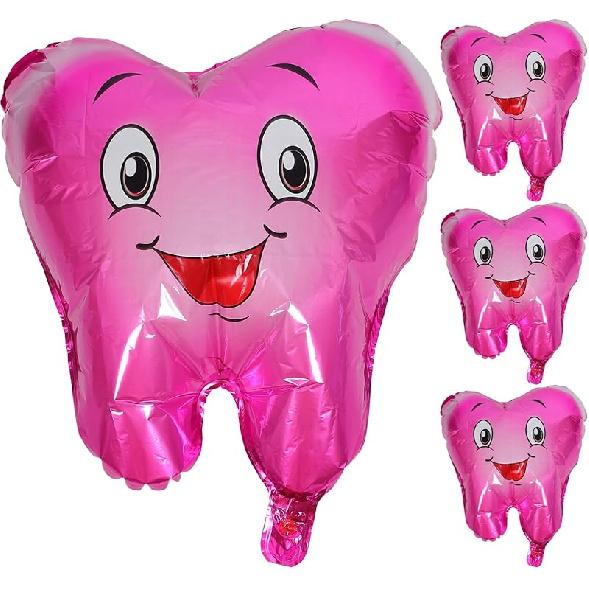

Шарики в форме зубов Zerodeko, 4 шт., шарики на зубную тематику, надувные шарики-зубы, шарики для детского праздника, для украшения вечеринки по случаю дня рождения в зубной тематике Rosy