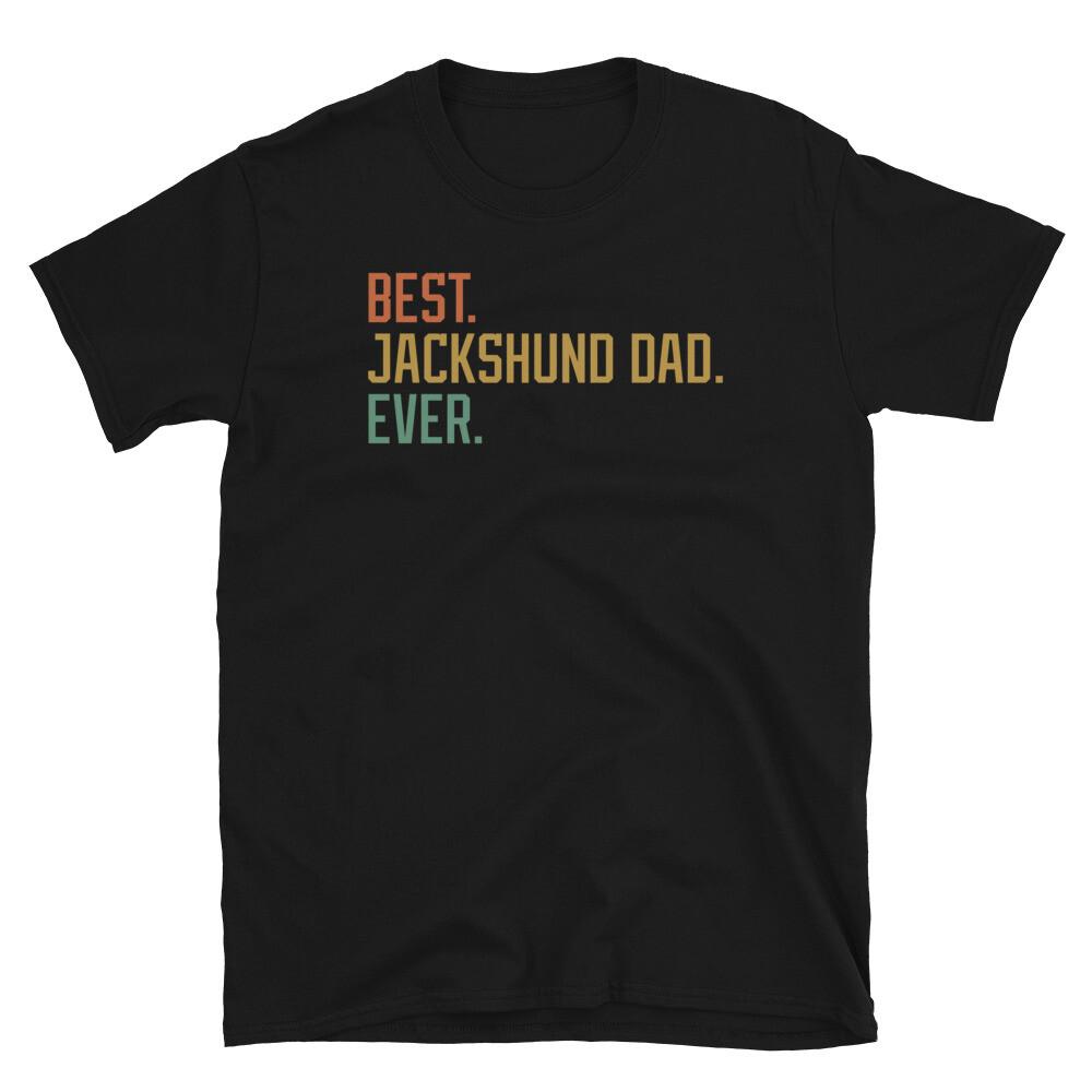 Best Jackshund Dad Ever Dog Breed Puppy Short-Sleeve Unisex T-Shirt S