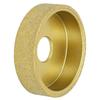 Diamond Grinding Wheel 3 Inch Dry Wet Vacuum Brazed Round Edges Diamond Grinding Wheel for Tile Quartz Marble Granite
