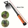 1-Piece Manual Multi-Functional Weeding Rake Gardening Tool, Portable Gardening Weeding Rake, Weeding Tool for Pulling Up Weeds by the Roo