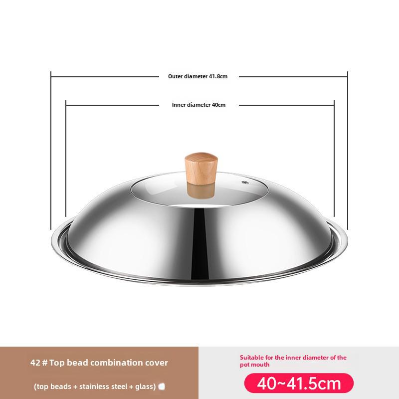 Universal Tempered Glass Pot Lid, Transparent, Heat Resistant, Fits 14-34cm Cookware