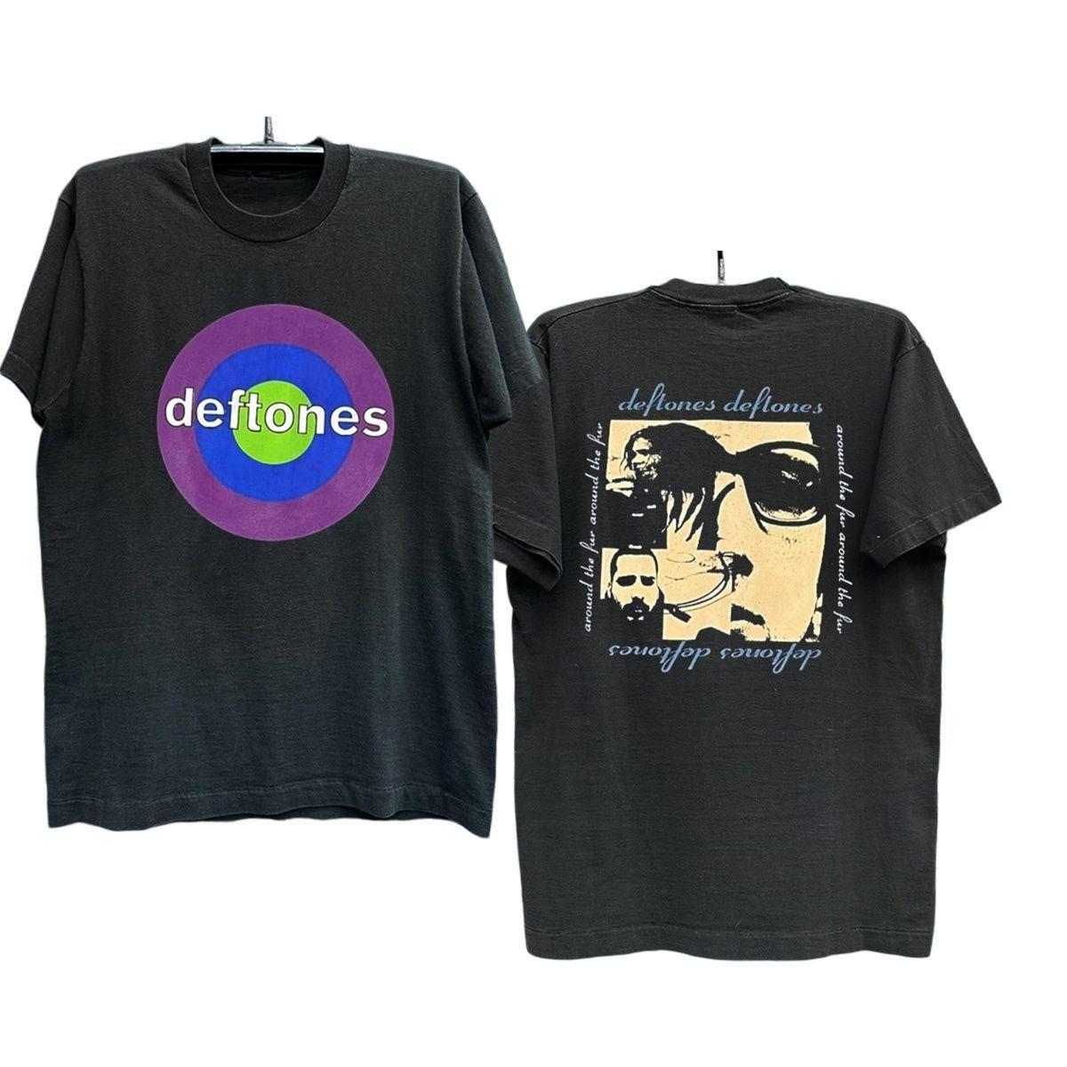 

Deftones Softtoned Band American Streetwear Shortsleeved Tshirt Vintage Streetwear Brand Heavyduty Pure Cotton Halfsleeve M