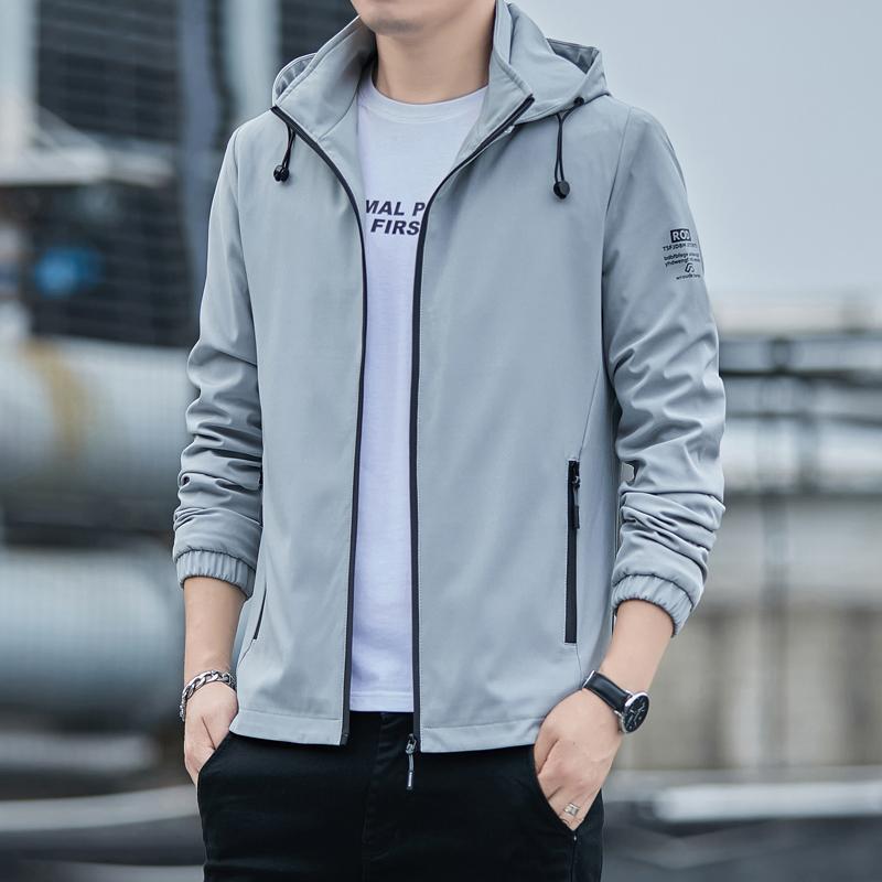 

Detachable Autumn and Winter Style Overcoming Men s Fashion Brand Jacket Clothing XXXXXL сірий