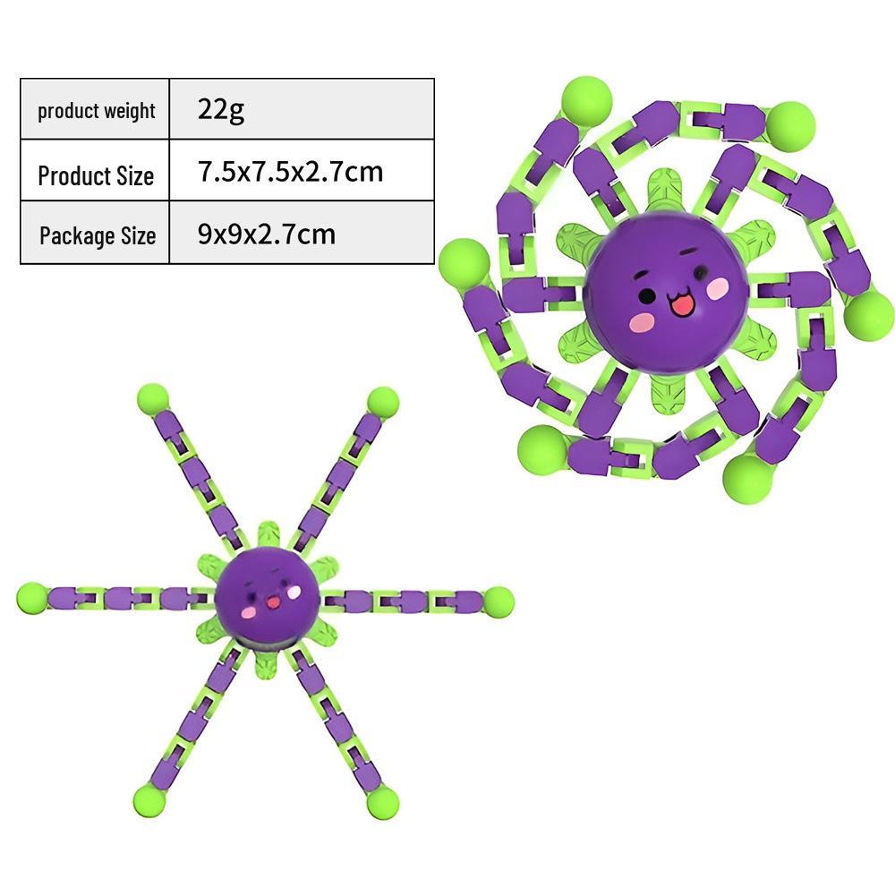 

Светящийся механический гироскоп для пальцев для мальчиков - Декомпрессионный и деформирующийся волчок Transformable Fingertip Gyro