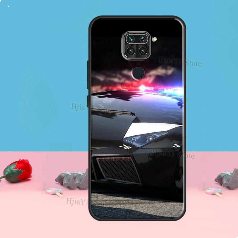 Police Car Case For Redmi Note 8 9 10 11 12 Pro Plus 10S 11S 12S Cover For Redmi 9C 10A 10C 12C Coque