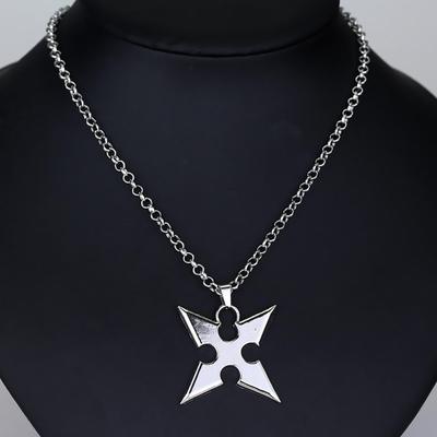 Kingdom Hearts Cosplay Metal Alloy Necklace Cartoon Movie Sora X Pendants Darts Rope Chain Men's Jewelry Accessories Gifts