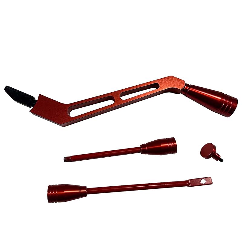 Billet Aluminum Column Shifter Turn Signal Lever Tilt Lever Flasher Knob Kit Compatible with 1967-1994 Chevy GMC Pontiac Olds Buick, Black Shifter