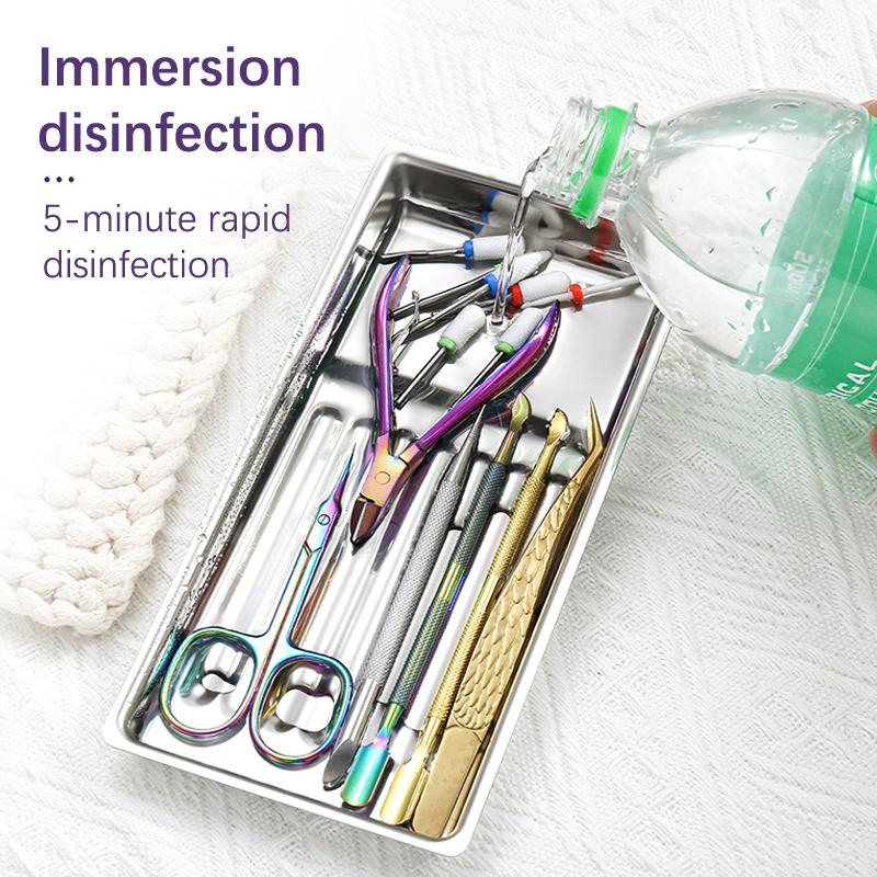 

1 шт. Маленький стерилизатор для маникюра Контейнер-лоток для инструментов для ногтей Устойчивый к высоким температурам стерилизатор Стерилизатор