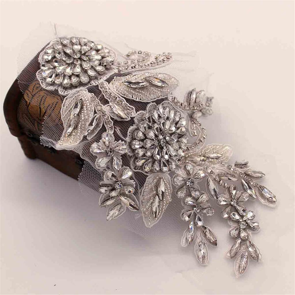 British Style Handmade Shoulder Jewelry Tassel Rhinestones Epaulettes Clothing Accessories Epaulet Shoulder Brooches