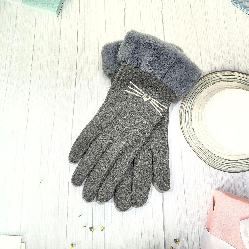 Women's Suede Touchscreen Gloves: Warm, Exclusive for Outdoor Cycling & Driving