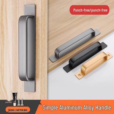 Self-Adhesive Aluminum Alloy Handle for Doors and Drawers