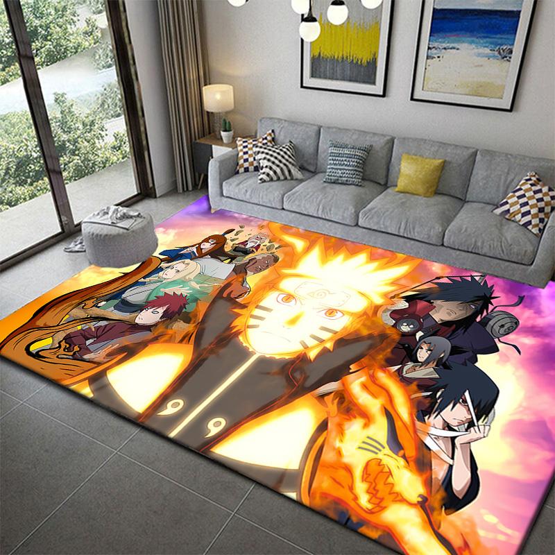 Naruto Indoor Carpet Rug for Living Room Bedroom Home Sofa Decoration,Kids Play Non-slip Floor Mat