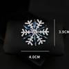 Snowflake Brooches for Women Ice Crystal Rhinestone Snowflake Pins Backpack Decoration Clothes Accessories Party Gift