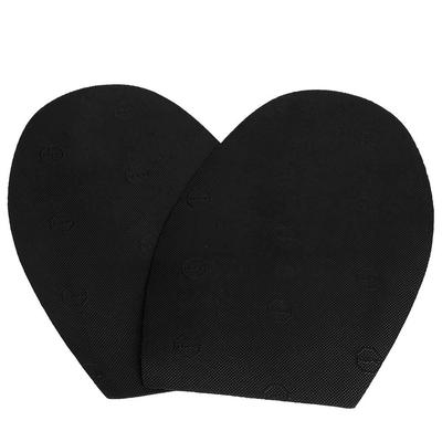 1 Pair Shoes Repair Rubber Soles Wear Resistant Rubber Heels Anti Slip Outsoles (Black)