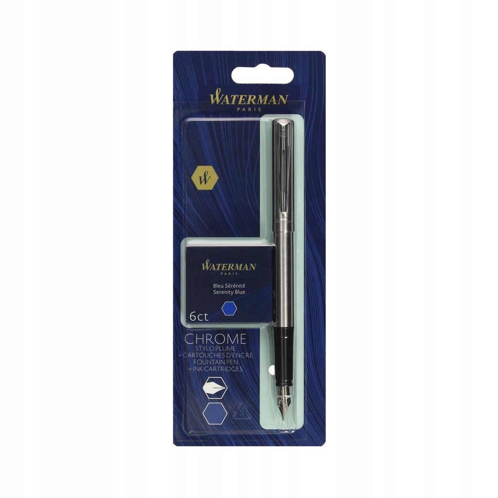 ZEST. WATERMAN PIÓRO WIECZNE Chrome CT+ 6 NABOI
