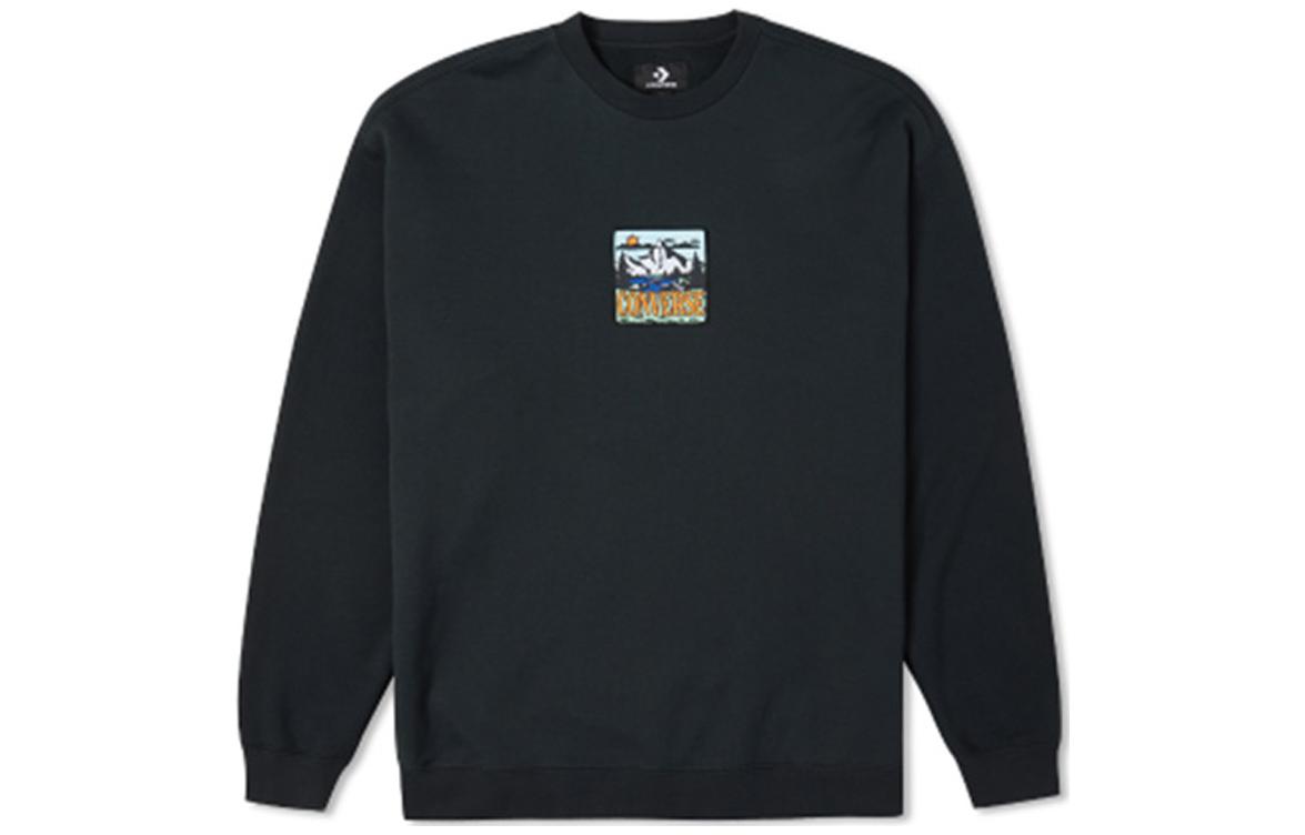 Converse Sweatshirt Men s Black 10025032-A01 M