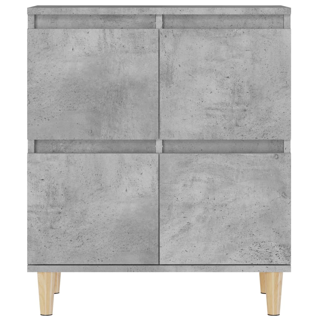 Vidaxl Komody, 3 Szt., Szarość Betonu, 60X35X70 Cm