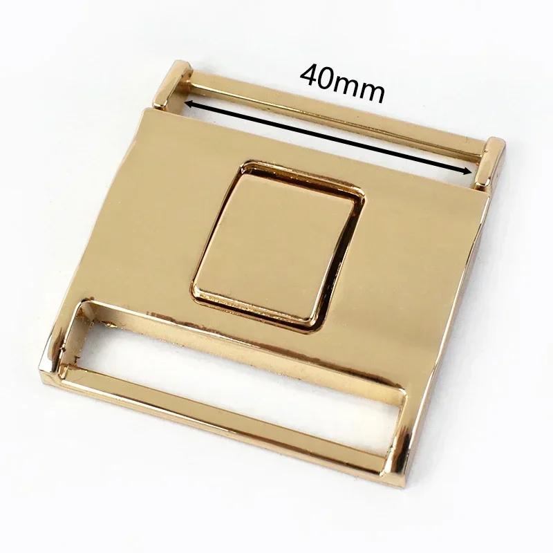 Meetee 1/2/4/5Pcs 30-60mm Metal Waist Belt Buckle Ribbon Band Adjust Clasp Coat Down Jacket Belts Decor Hook Buckles Accessories