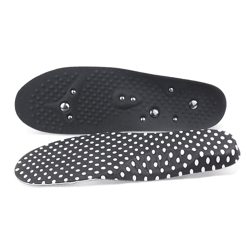 

New Magnet Insole, Magnetic Therapy Massage Shock Absorption, Men s and Women s Arch Support, Sports and Leisure Breathable Insole L (45-47 yards) чорний