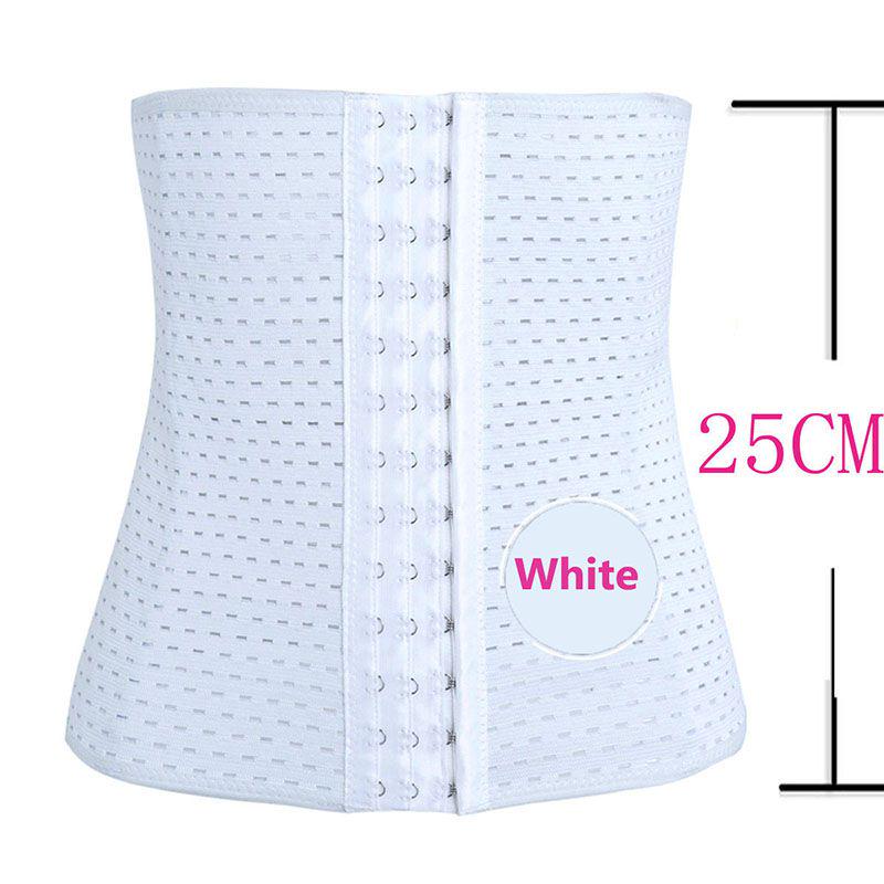 

Шикарный корсетный бодишейпер для женщин, под грудь, для похудения, тренажер для талии больших размеров, для послеродового восстановления White,L