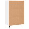 Highboard White 57x35x90 Cm Particleboard