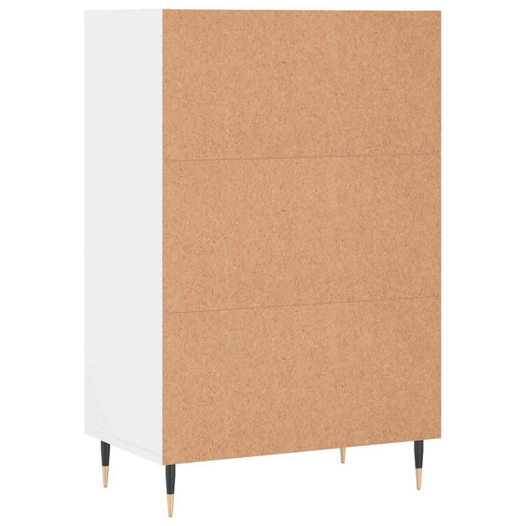 Highboard White 57x35x90 Cm Particleboard