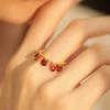 Stylish Elegant And Adjustable Finger Ring For Women With Chic Fringed Design And Modern Appeal